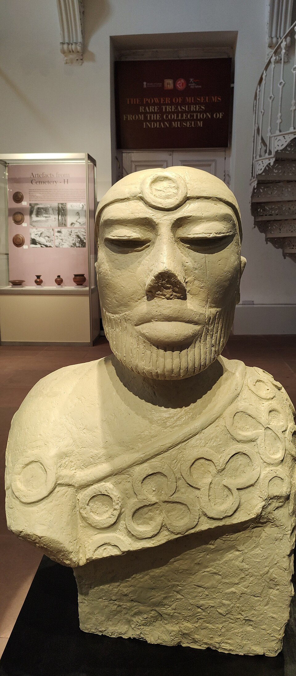 The 'Priest-King' steatite bust from Mohenjo-daro
